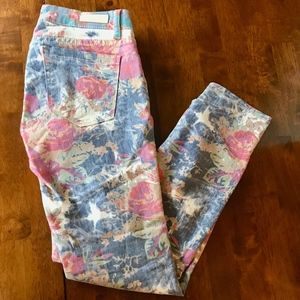 BLANK NYC Floral Jeans, Ankle Cut